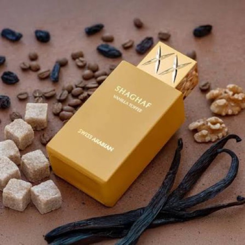 Swiss Arabian Shaghaf Vanilla Toffee Perfume - Gold